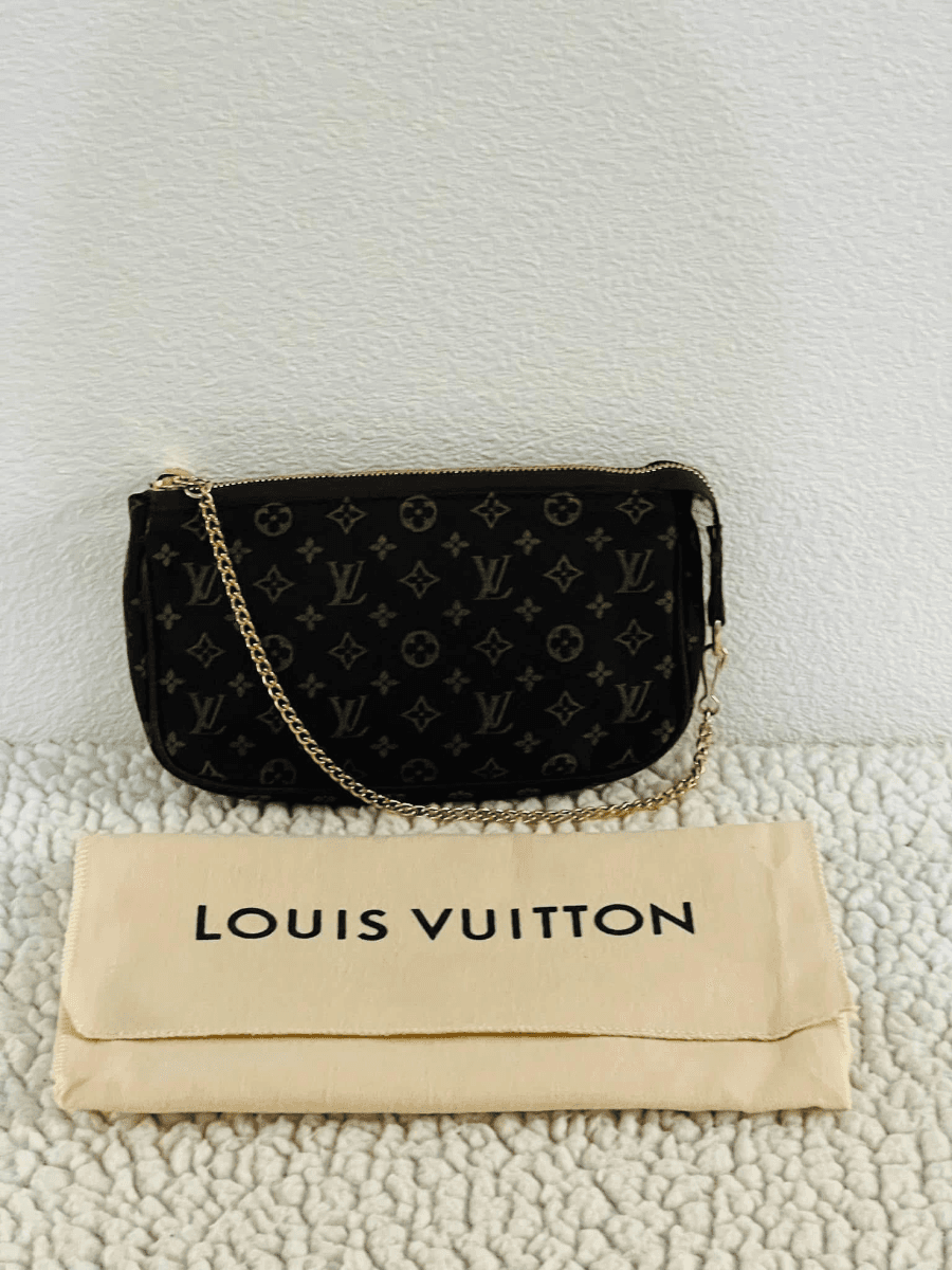 LOUIS VUITTON Mini Pochette Accessoires, Mini Lin