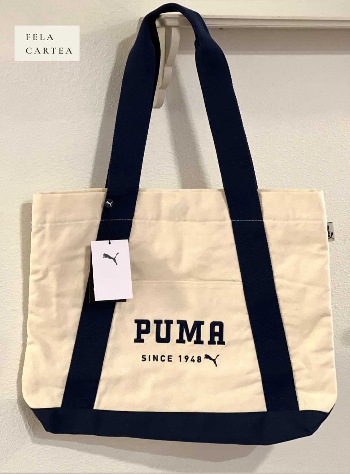 PUMA Large Canvas Tote Bag